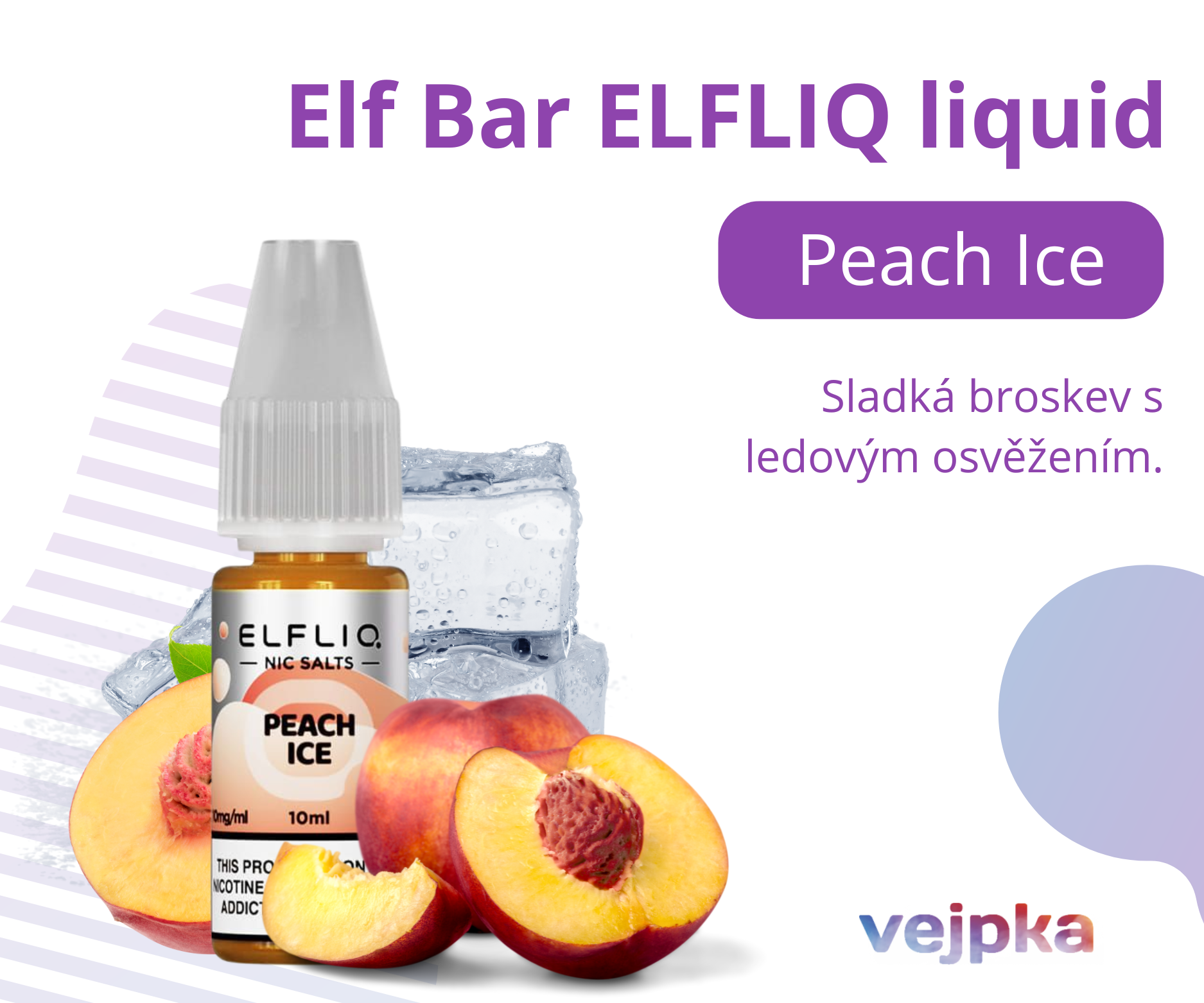 Elf Bar ELFLIQ - PEACH ICE